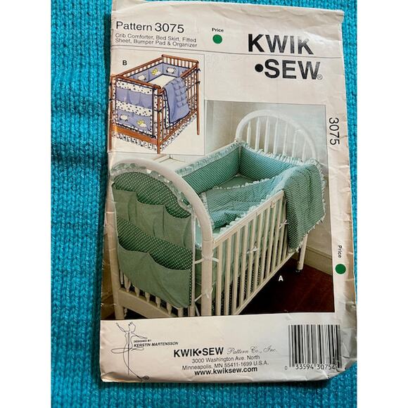 Kwik Sew 3075 baby quilt Nursery bed skirt bumpers pattern - Picture 1 of 4